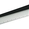 Alumínium vonalzó, 30 cm, ezüst
