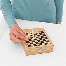 BAMBOO CHESS boros szett sakkjátékkal