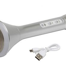 CHOIR Bluetooth karaoke mikrofon, ezüst