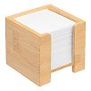 NEVER FORGET BAMBOO kocka alakú jegyzettömb